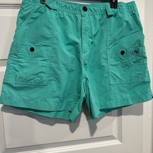Men’s Joe Jax Fishing Shorts - size 38 - Teal Green